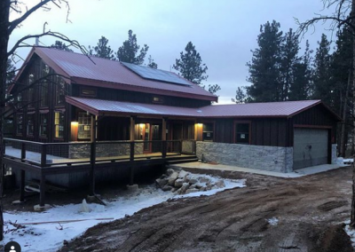 An off-grid custom home in Florissant, CO